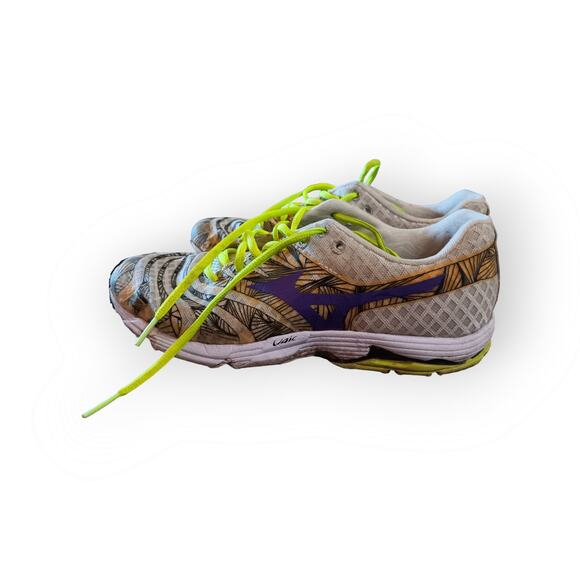 Mizuno Wave Sayonara purple and green running shoes size 9.5 - Picture 4 of 6